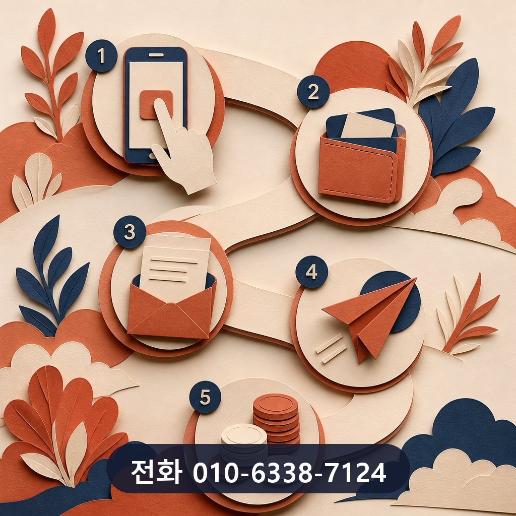 롯데카드 카드깡 진행 절차 이미지